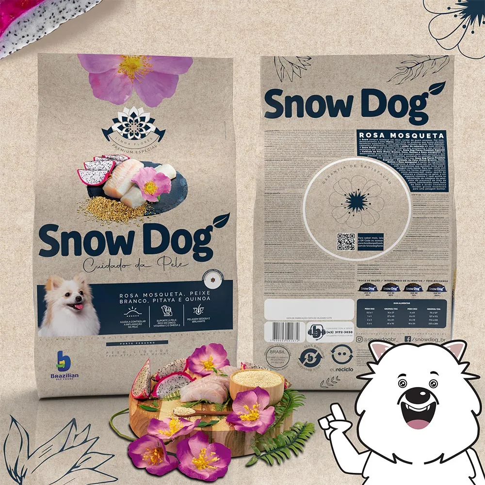 Ração Snow Dog Flores Cuidado da Pele para Cães Adultos de Porte Pequeno — foto 3