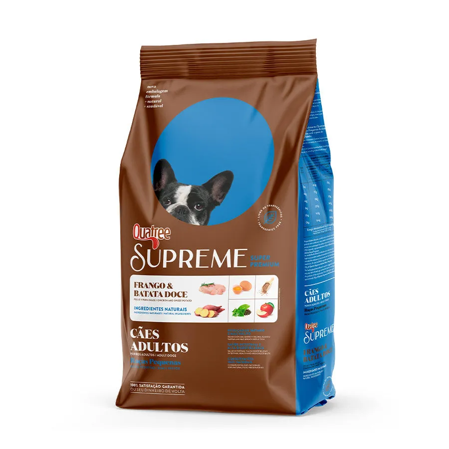 Ração Supreme Quatree para Cães Adultos de Porte Pequeno Sabor Frango e Batata Doce