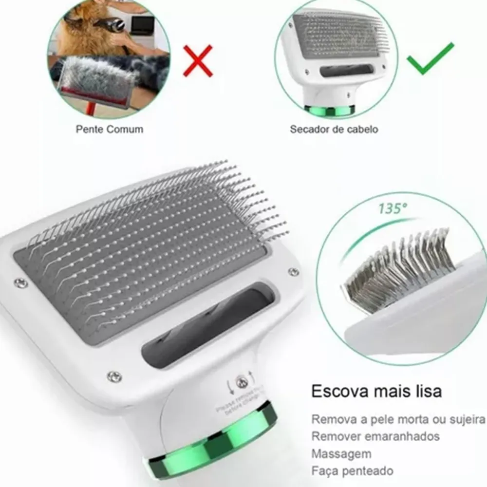 Secador Escova Portátil Elétrico 2 em 1 Para Pets Animais de Estimação 110V - RCM Group — foto 6