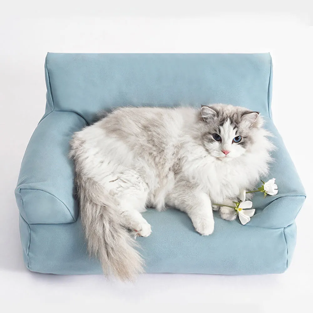 Sofá-cama aconchegante para cães, couro sintético, anti-riscos e à prova d'água — foto 2