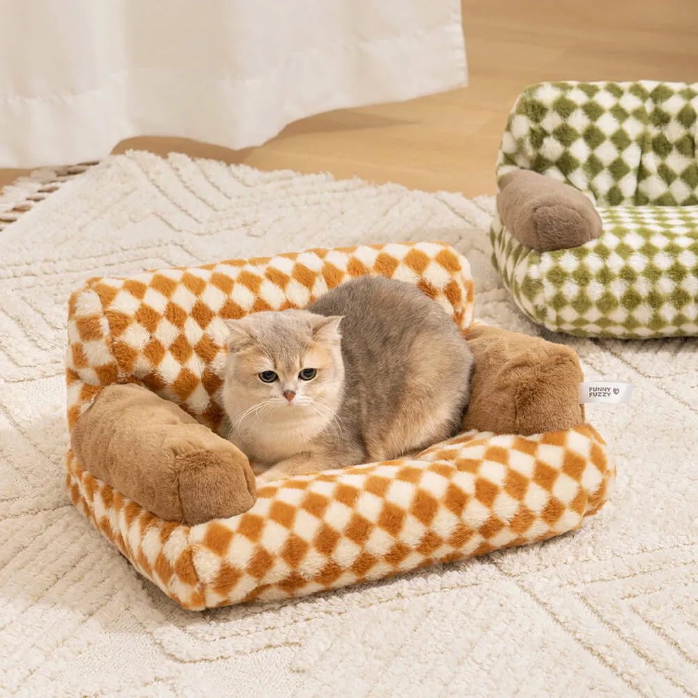 Sofá-cama vintage para lazer diamante gato — foto 3