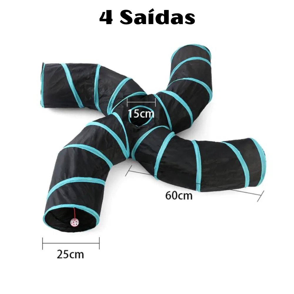 Túnel Interativo com Vários Tamanhos para Gatos — foto 3