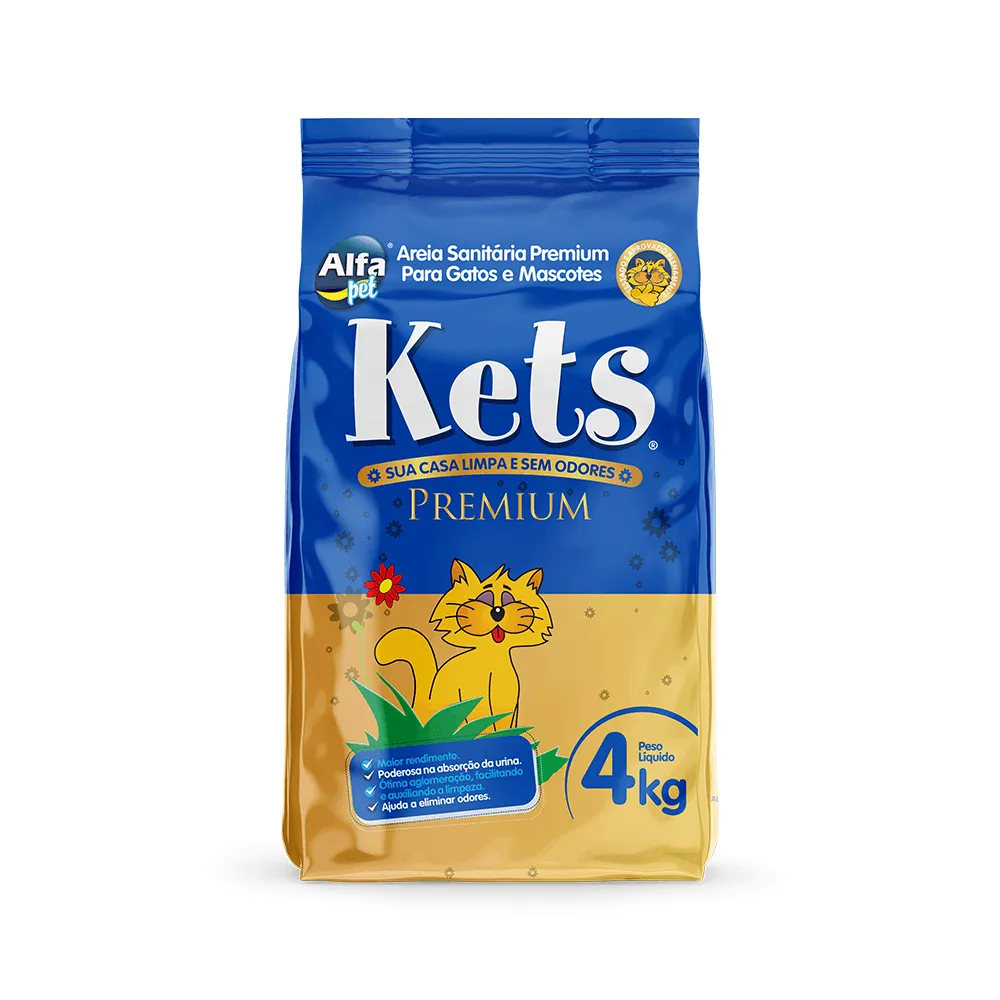Areia Higiênica Kets Premium Alfa Pet