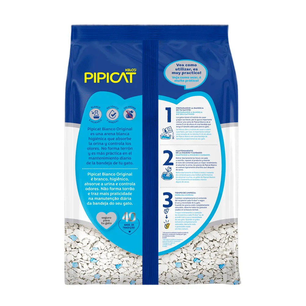 Areia Pipicat Bianco para Gatos — foto 2