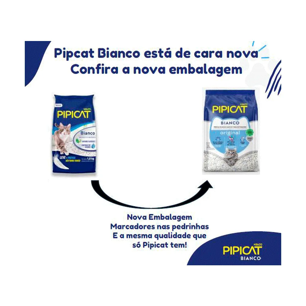 Areia Pipicat Bianco para Gatos — foto 3