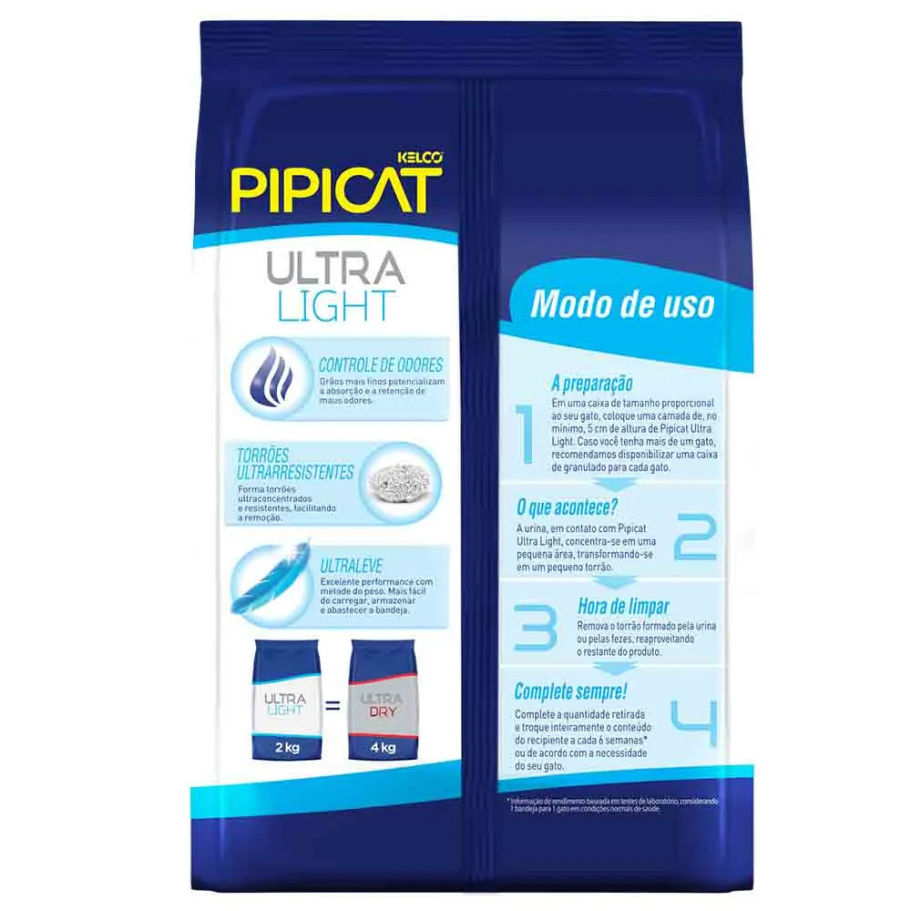 Areia Pipicat Ultra Light para Gatos — foto 2