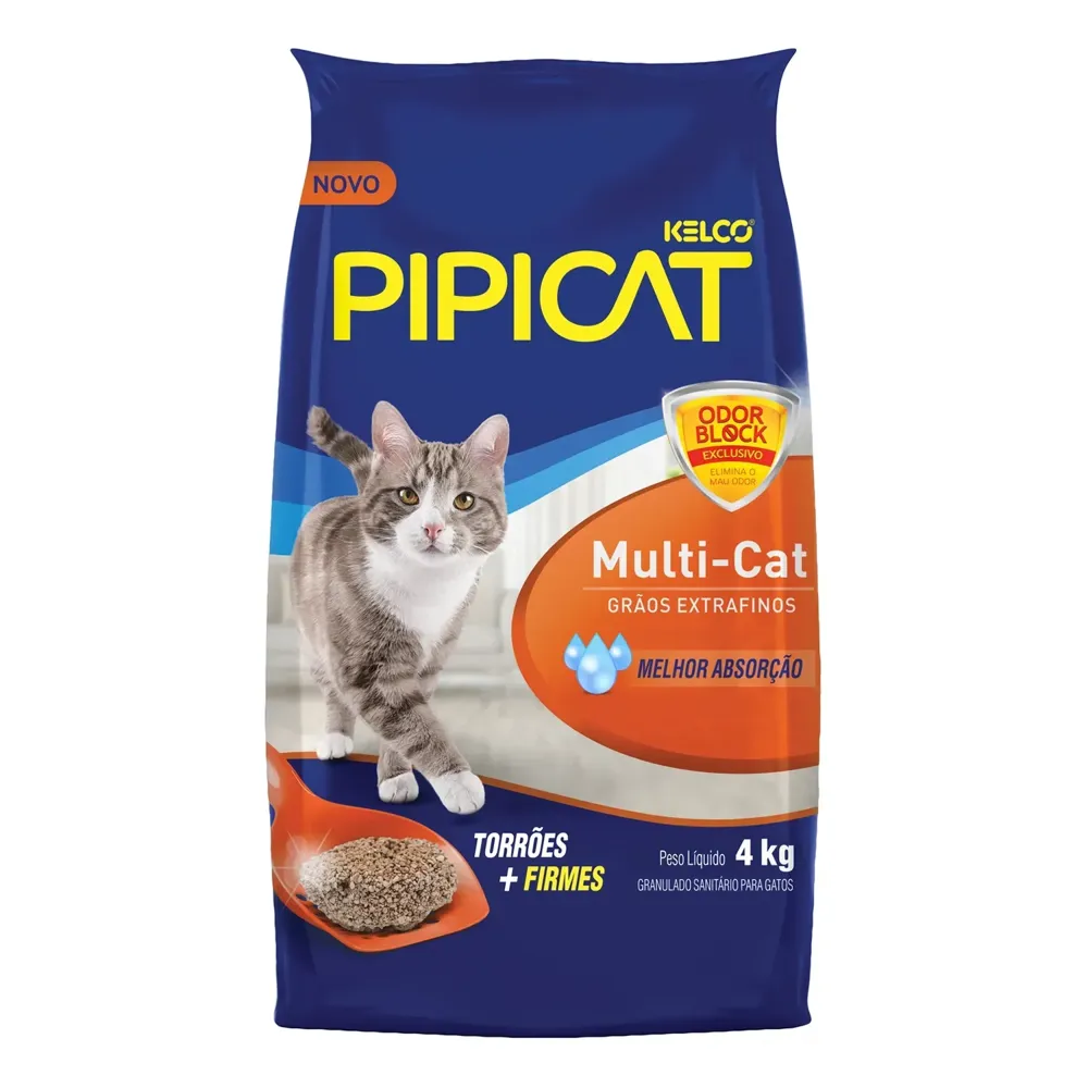 Areia Pipicat Multi-Cat Odor Block para Gatos — foto 6