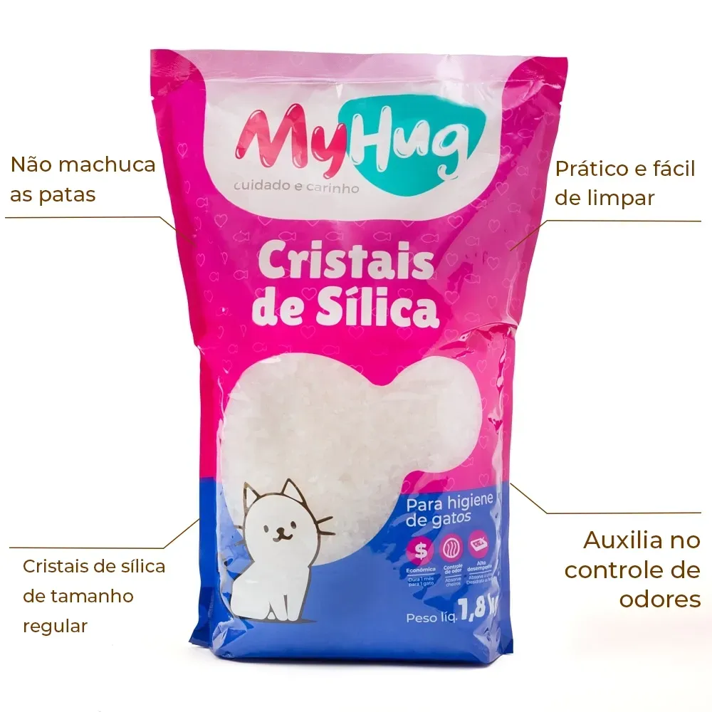 Areia Sílica MyHug Regular para Gatos — foto 2