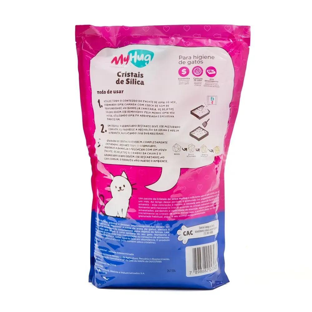 Areia Sílica MyHug Regular para Gatos — foto 5