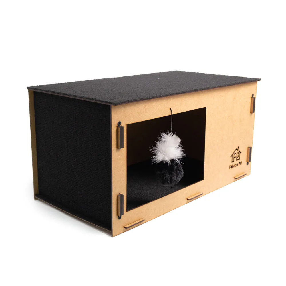 Arranhador Cat Box Fábrica Pet Preto — foto 2