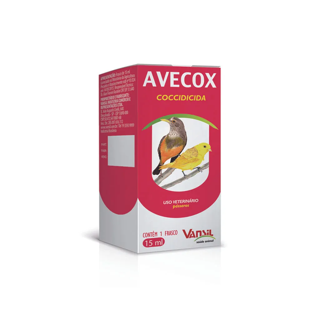 Avecox Coccidicida para Pássaros Vansil