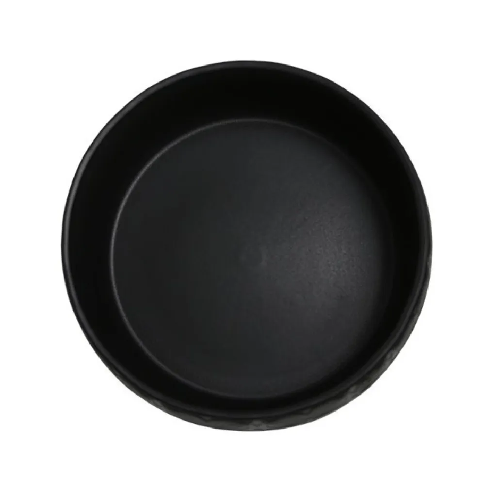 Bacia Bretagne Cerâmica Flor Ts Brasil Preto Fosco — foto 2