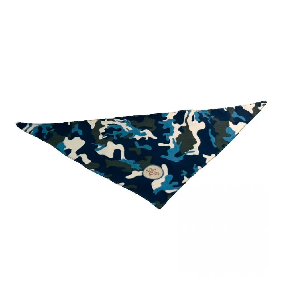Bandana para Cães Selva São Pet Azul — foto 2