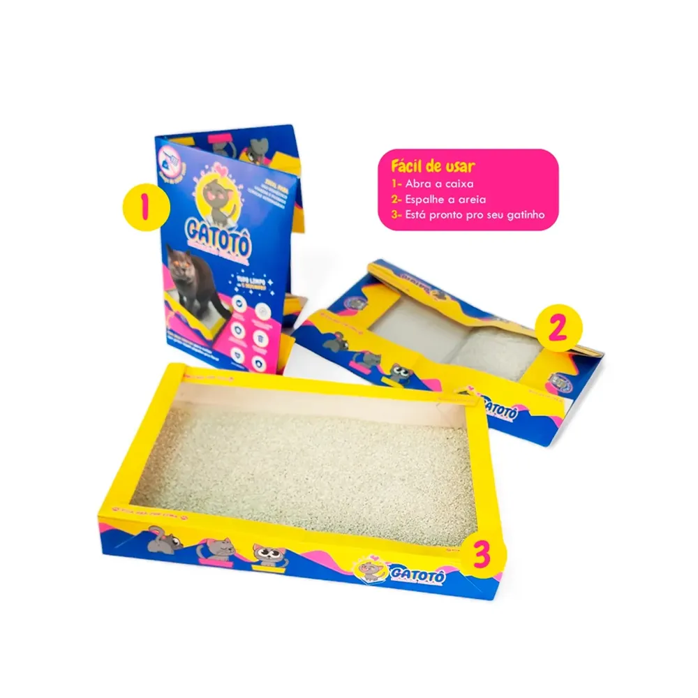 Banheiro Descartável Gatotô com Areia CatMyPet — foto 2