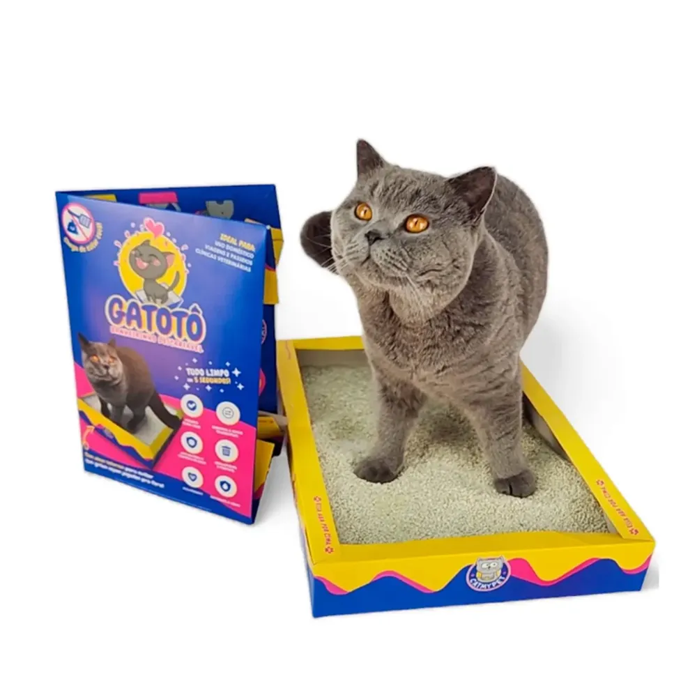 Banheiro Descartável Gatotô com Areia CatMyPet — foto 4