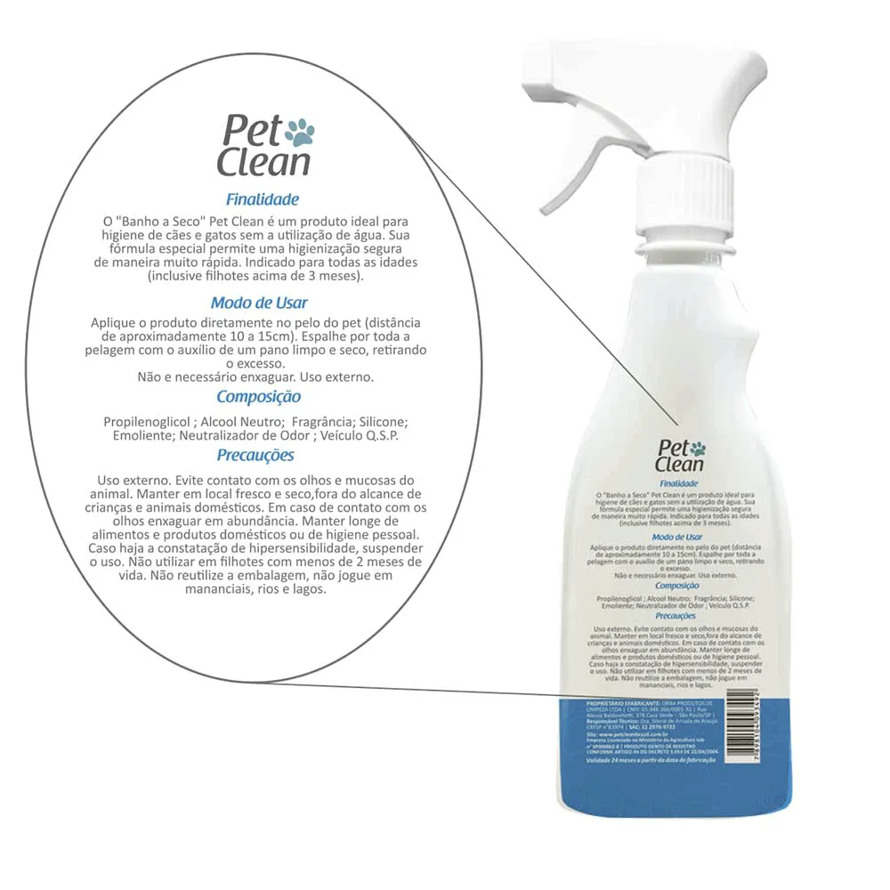Banho a Seco Pet Clean para Cães e Gatos — foto 3