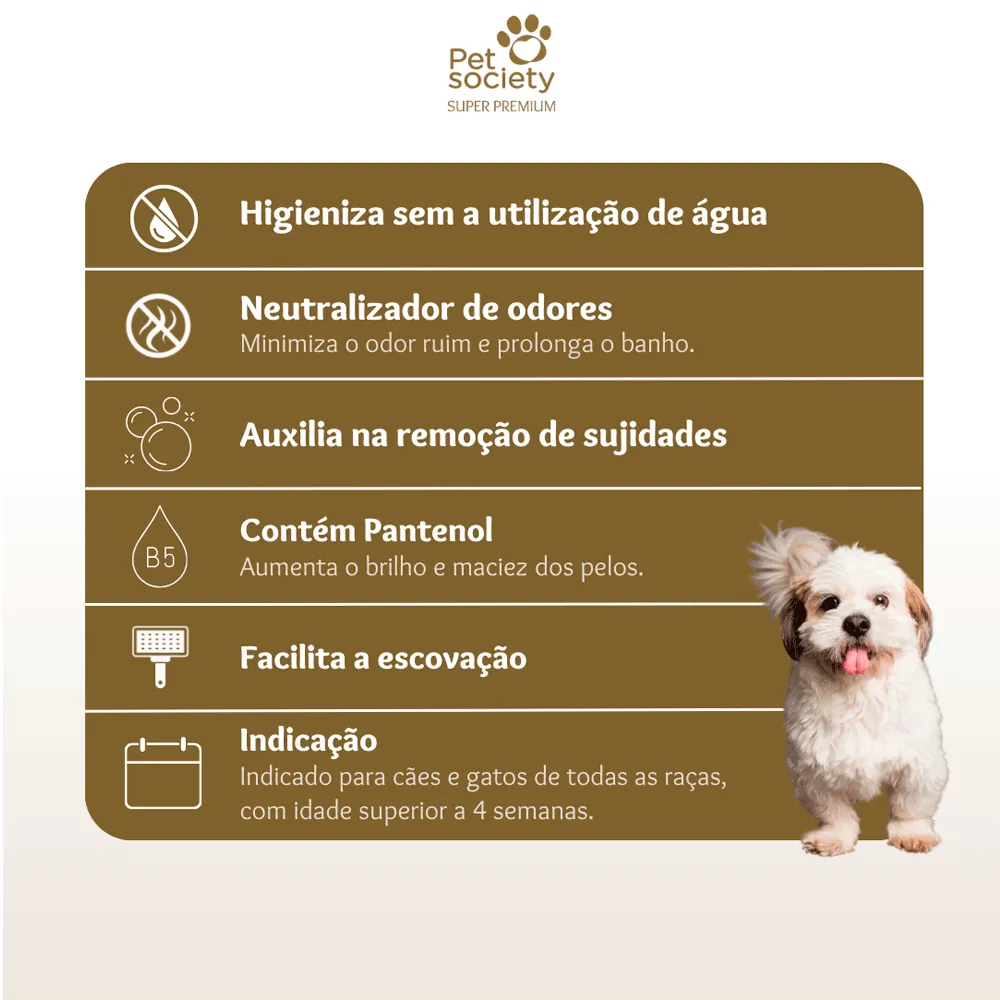Banho a Seco Fast Shower Pet Society — foto 3
