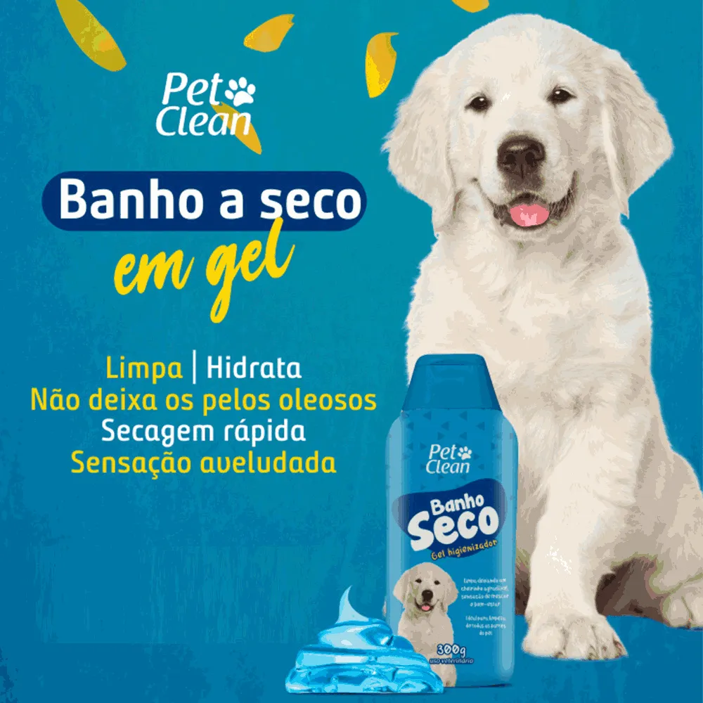 Banho a Seco Gel Pet Clean para Cães e Gatos — foto 3