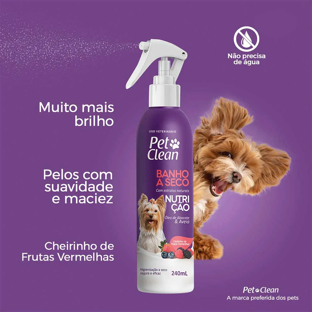 Banho a Seco para Cães e Gatos Nutrição Pet Clean — foto 2