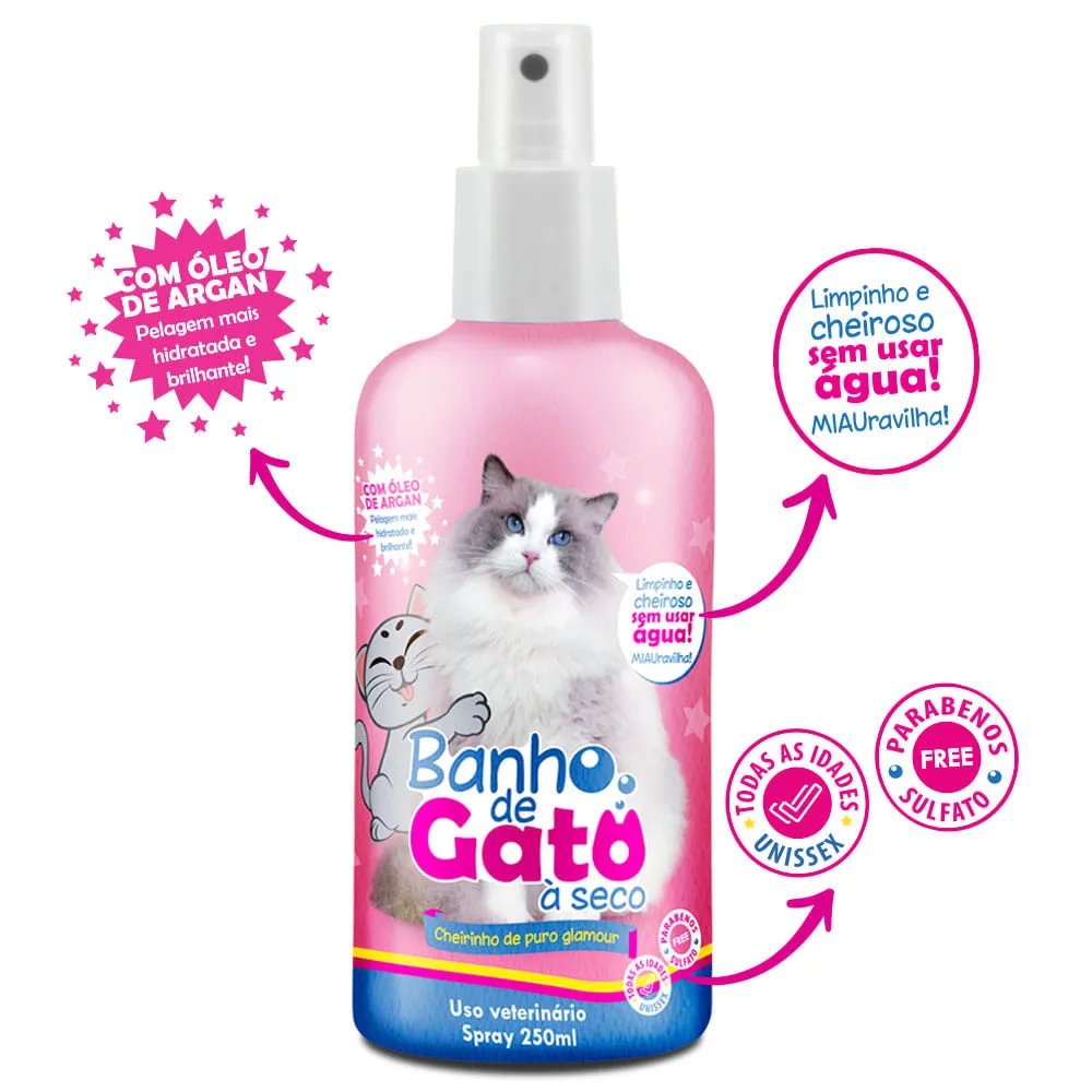 Spray Banho de Gato a Seco Puro Glamour CatMyPet — foto 2