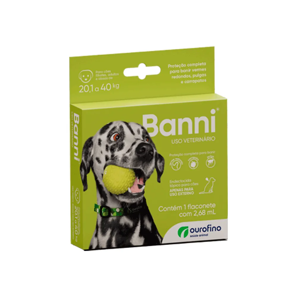 Banni Antipulgas para Cães de 20kg a 40kg