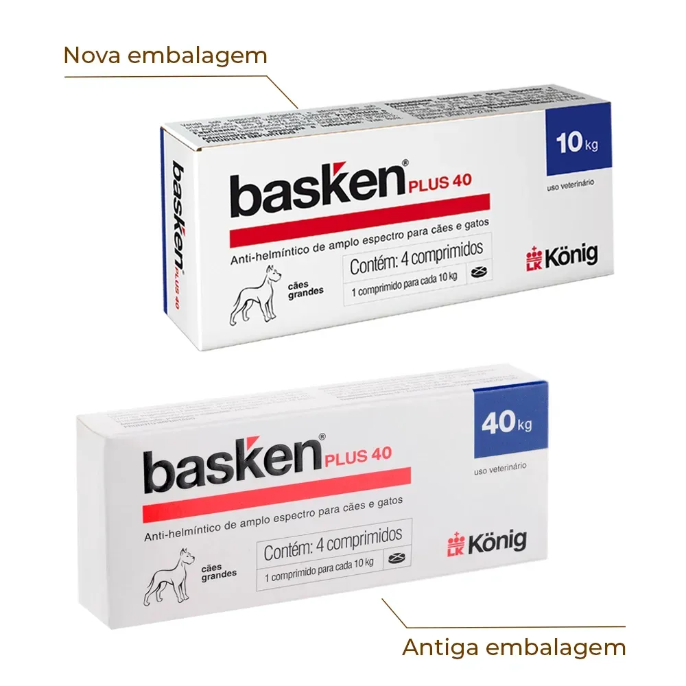 Vermífugo Basken Plus 40 Cães Raças Grandes — foto 2