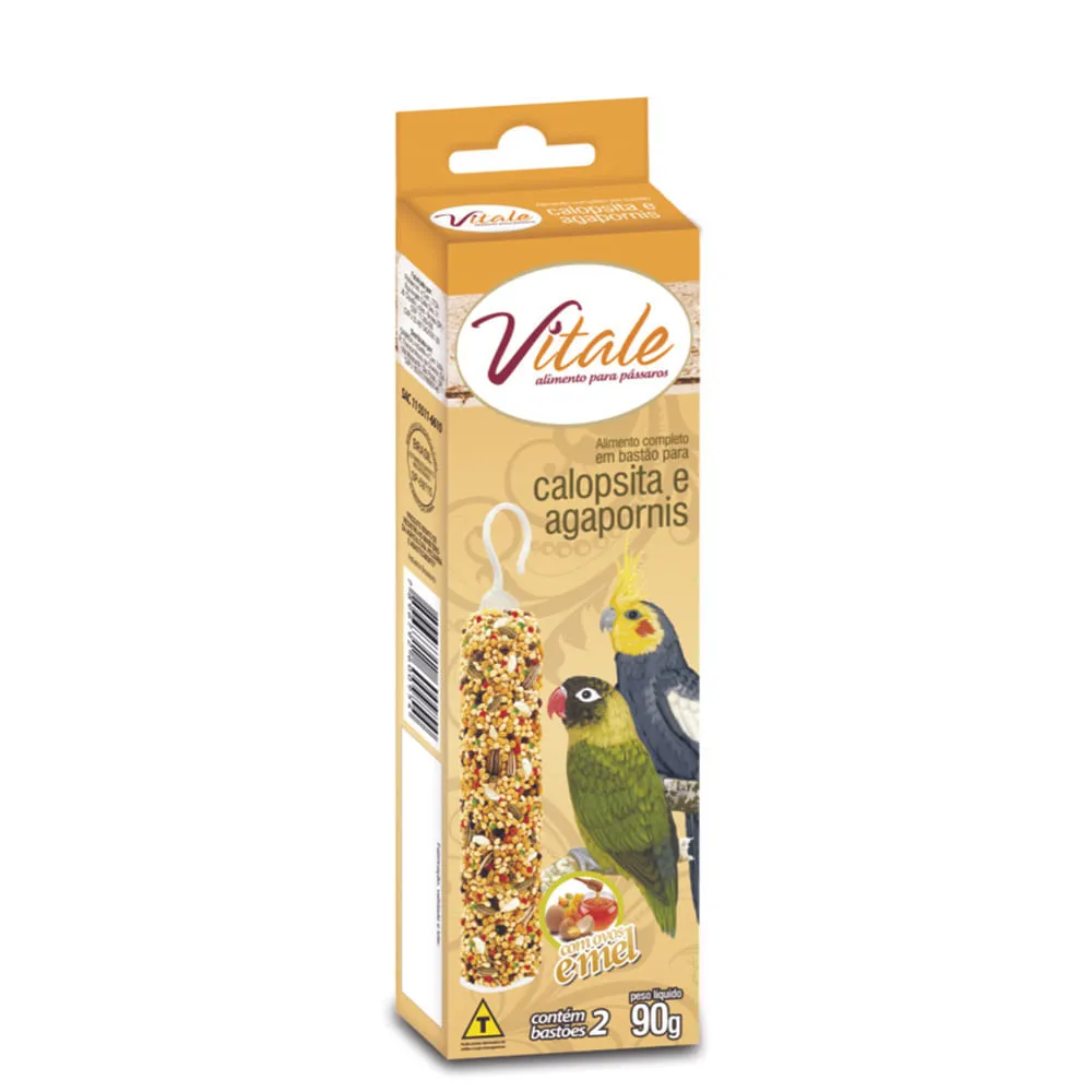 Bastão Calopsita e Agapornis Vitale