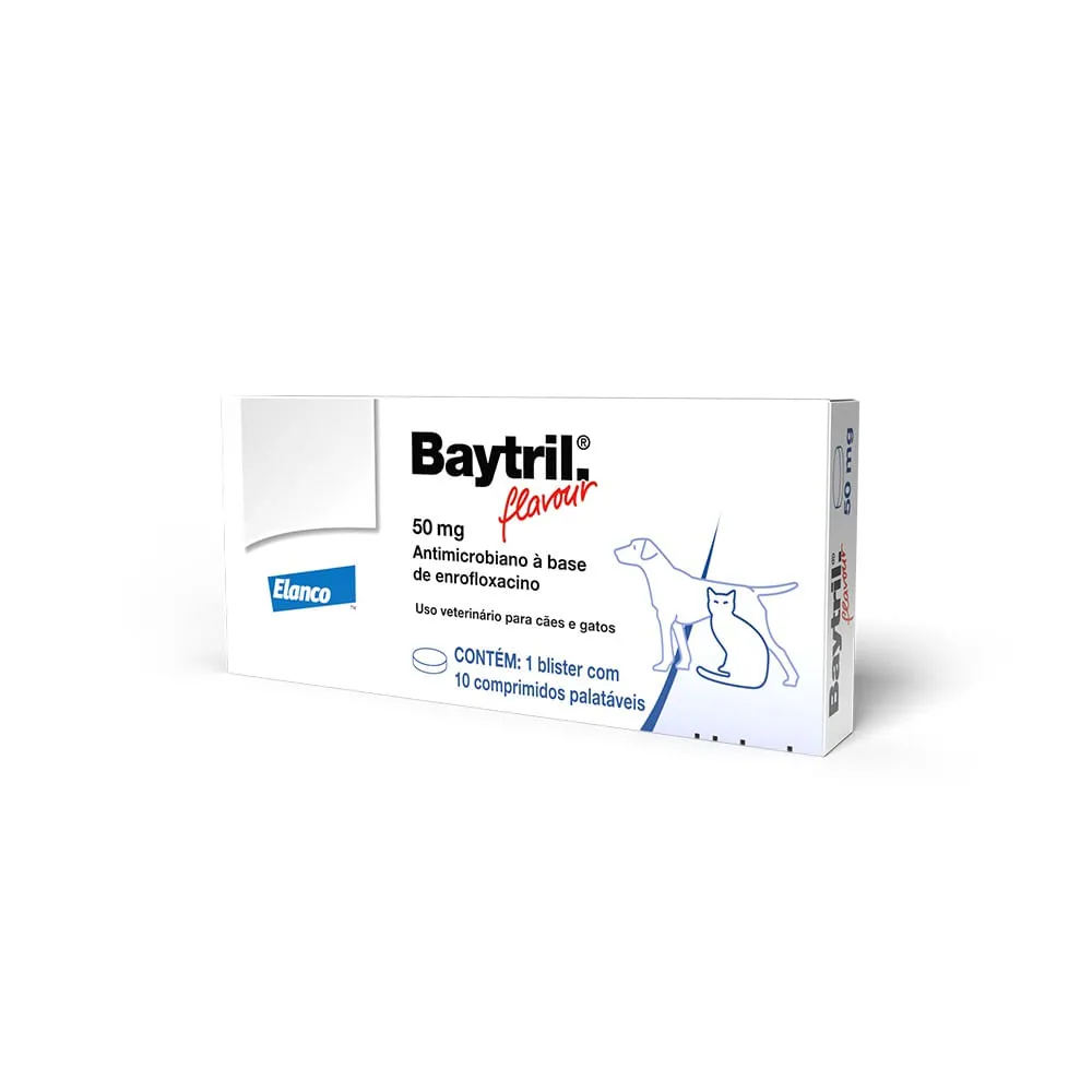 Baytril Flavour 50mg Antimicrobiano