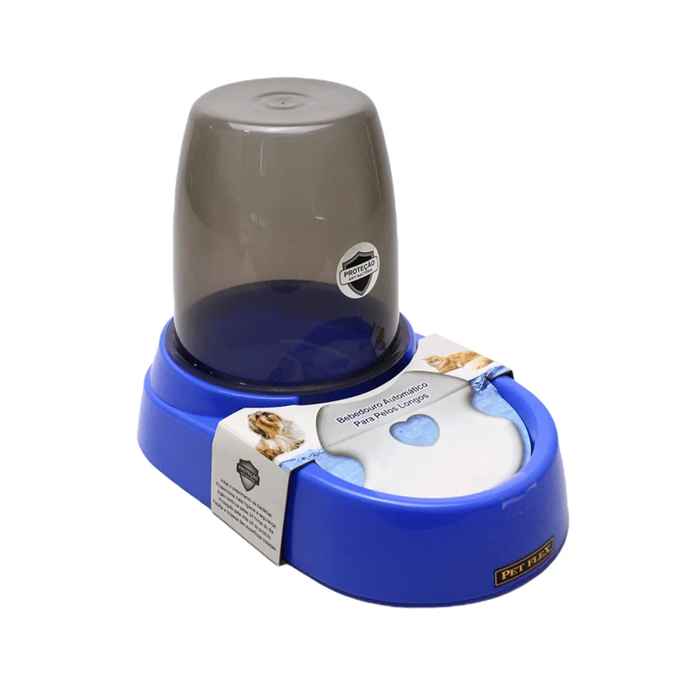 Bebedouro Automático Pelo Longo Pet Flex Azul — foto 2