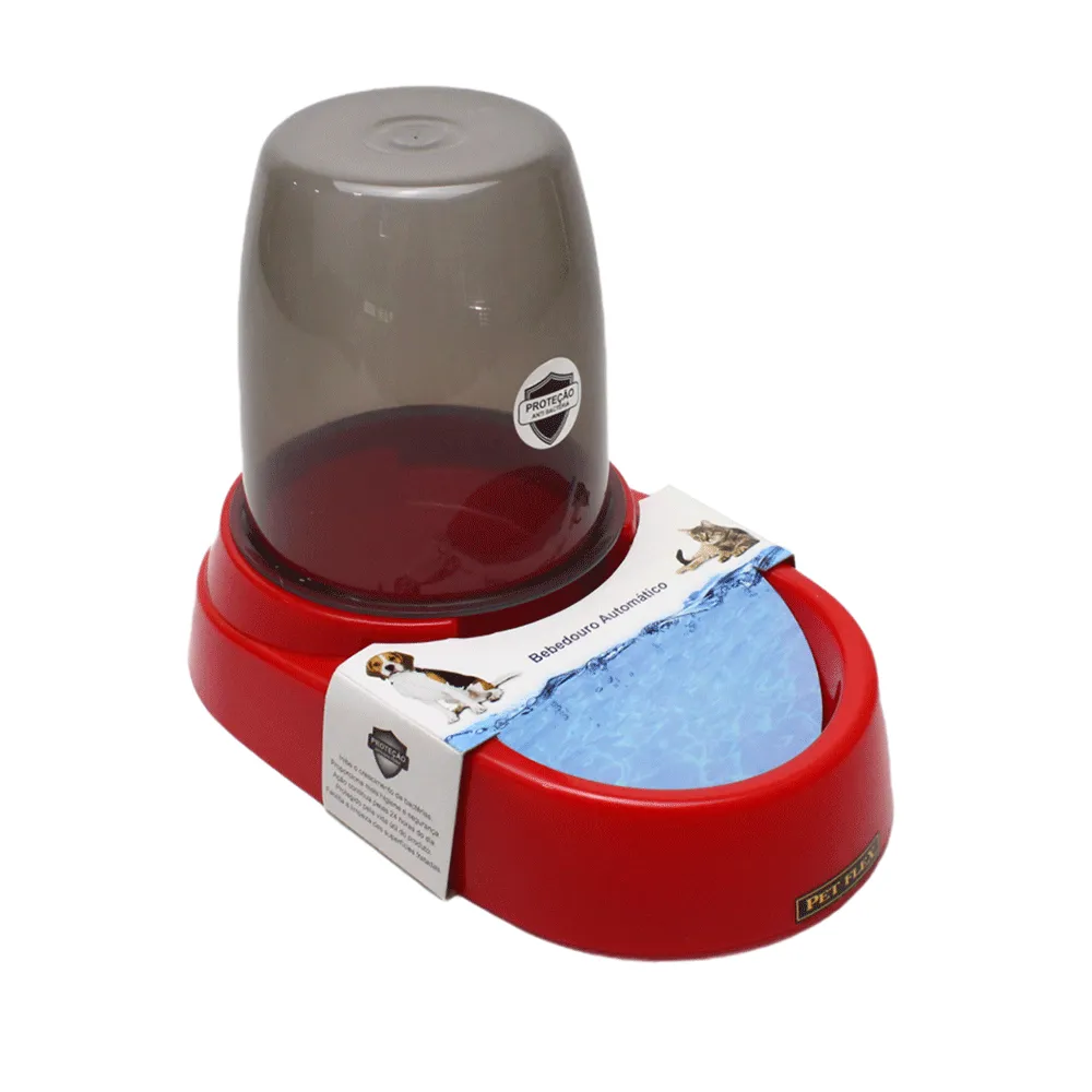 Bebedouro Automático Pet Flex Vermelho — foto 2