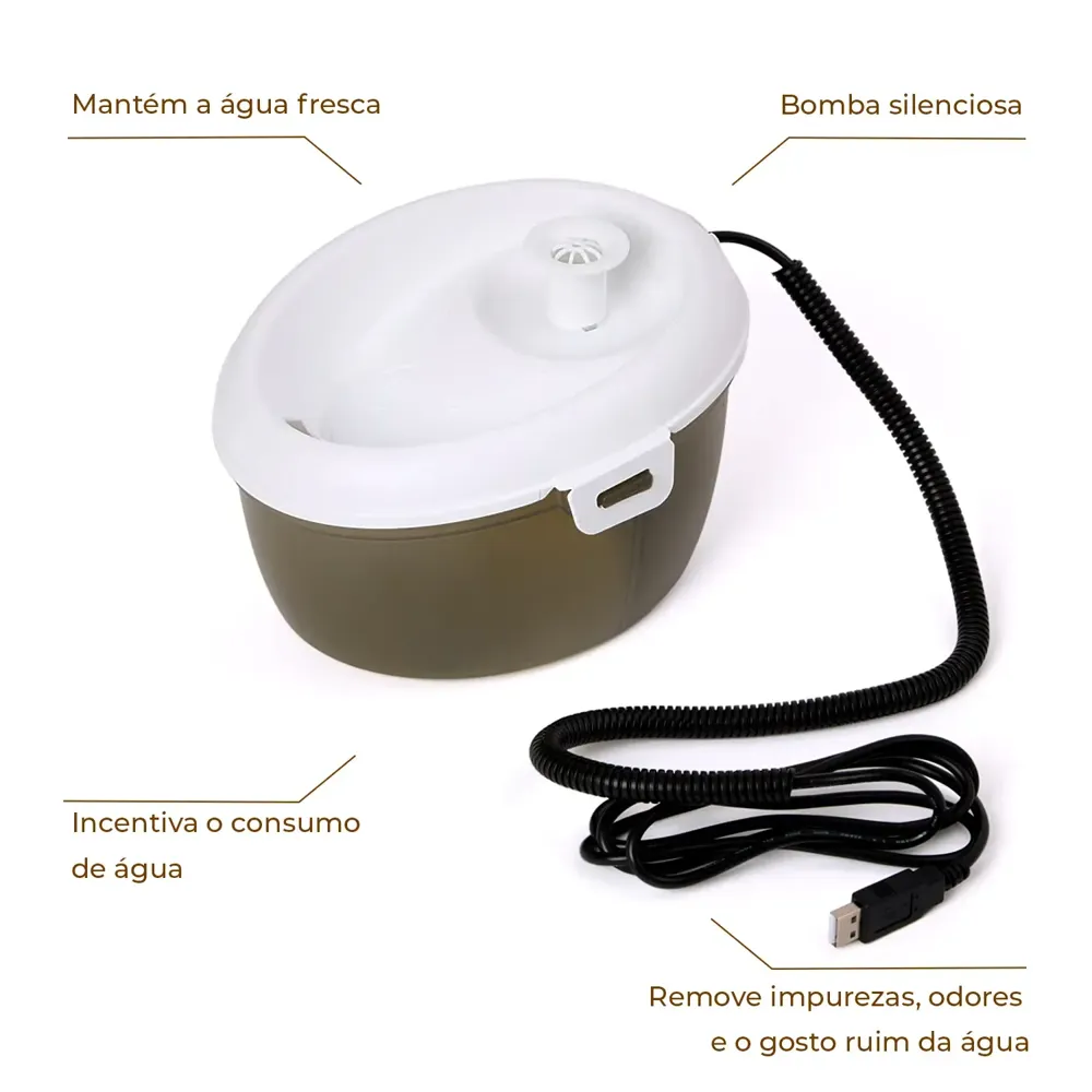 Bebedouro Fonte Basic Mini Bivolt Flicks — foto 2
