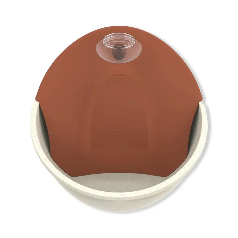 Bebedouro Fonte Petit Bivolt Plast Pet Mármore e Terra Vermelha