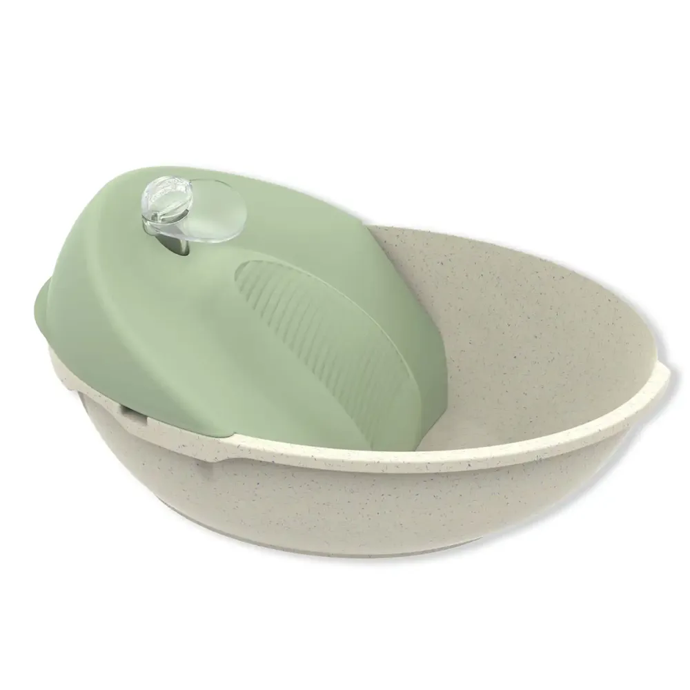 Bebedouro Fonte Petit Bivolt Plast Pet Mármore e Verde — foto 4