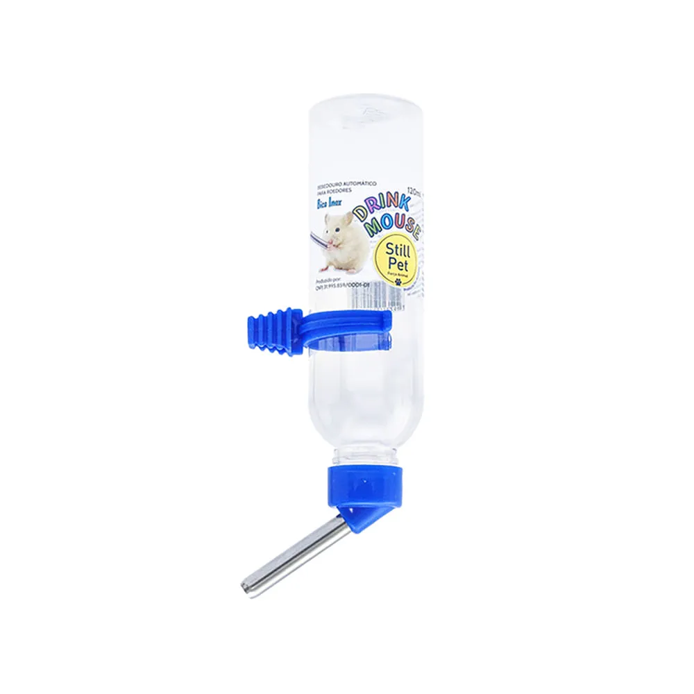 Bebedouro Plástico Drink Mouse Tudo Pet Azul