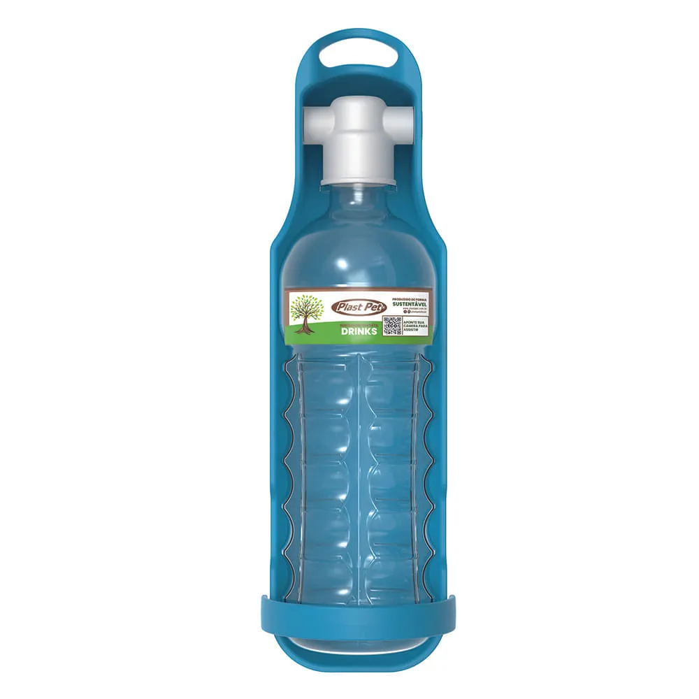 Bebedouro Portátil Drinks Plast Pet Azul