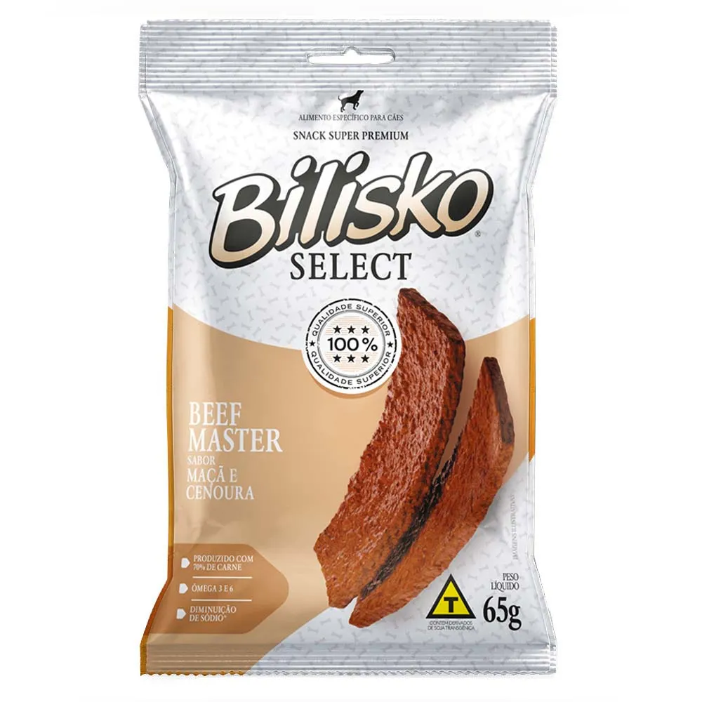 Petisco Bilisko Bifinho de Maçã e Cenoura para Cães