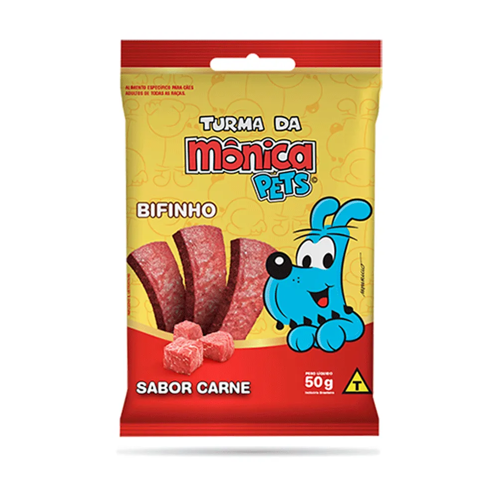Bifinho Turma da Mônica Cães Adultos Carne