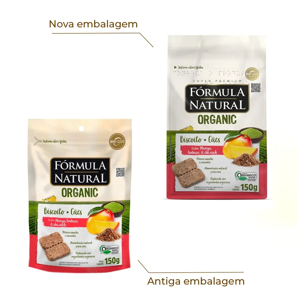 Biscoito Fórmula Natural Organic Cães Adultos Manga — foto 2