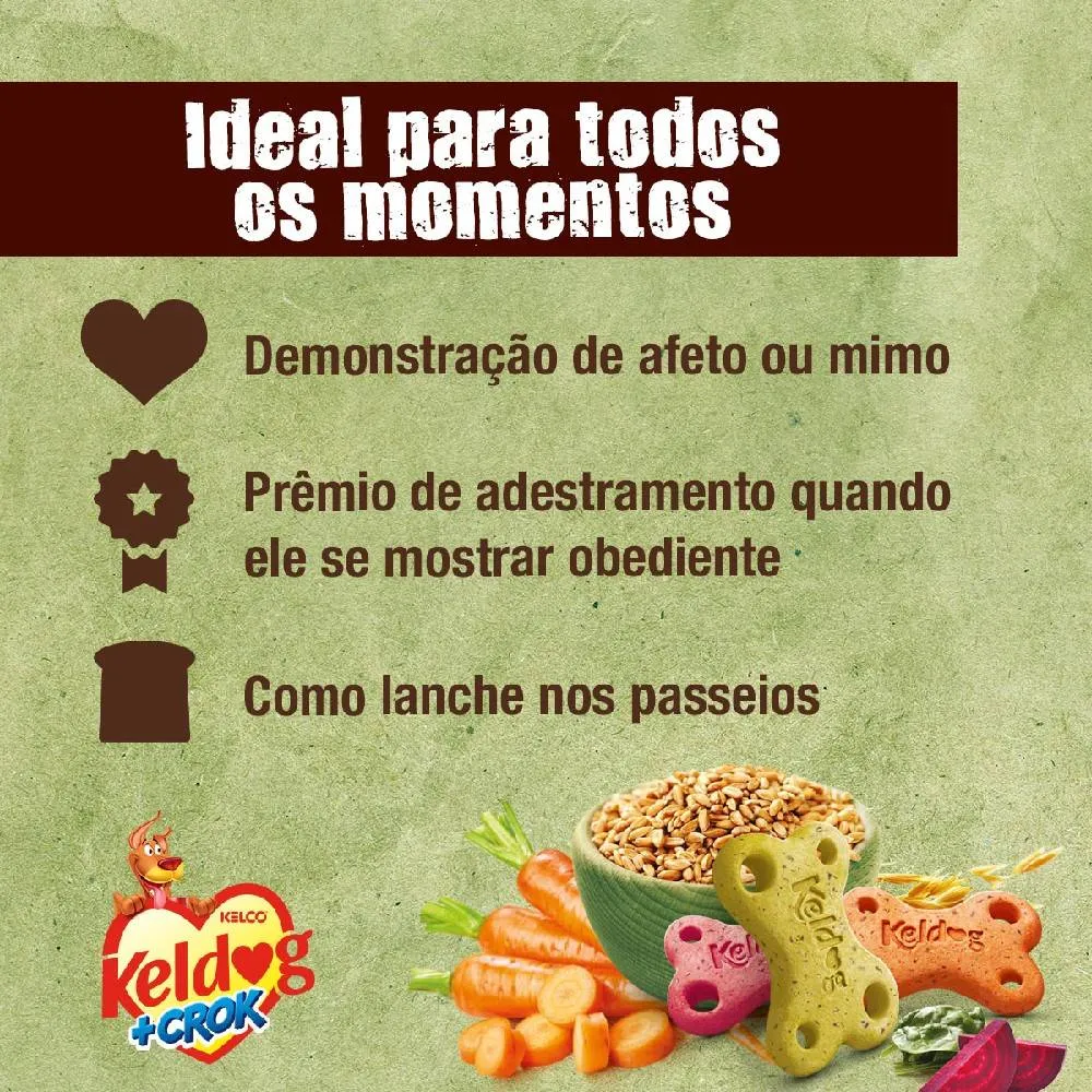 Biscoito Keldog +Crock Integral Multi Com Vegetais Cães Adultos — foto 4