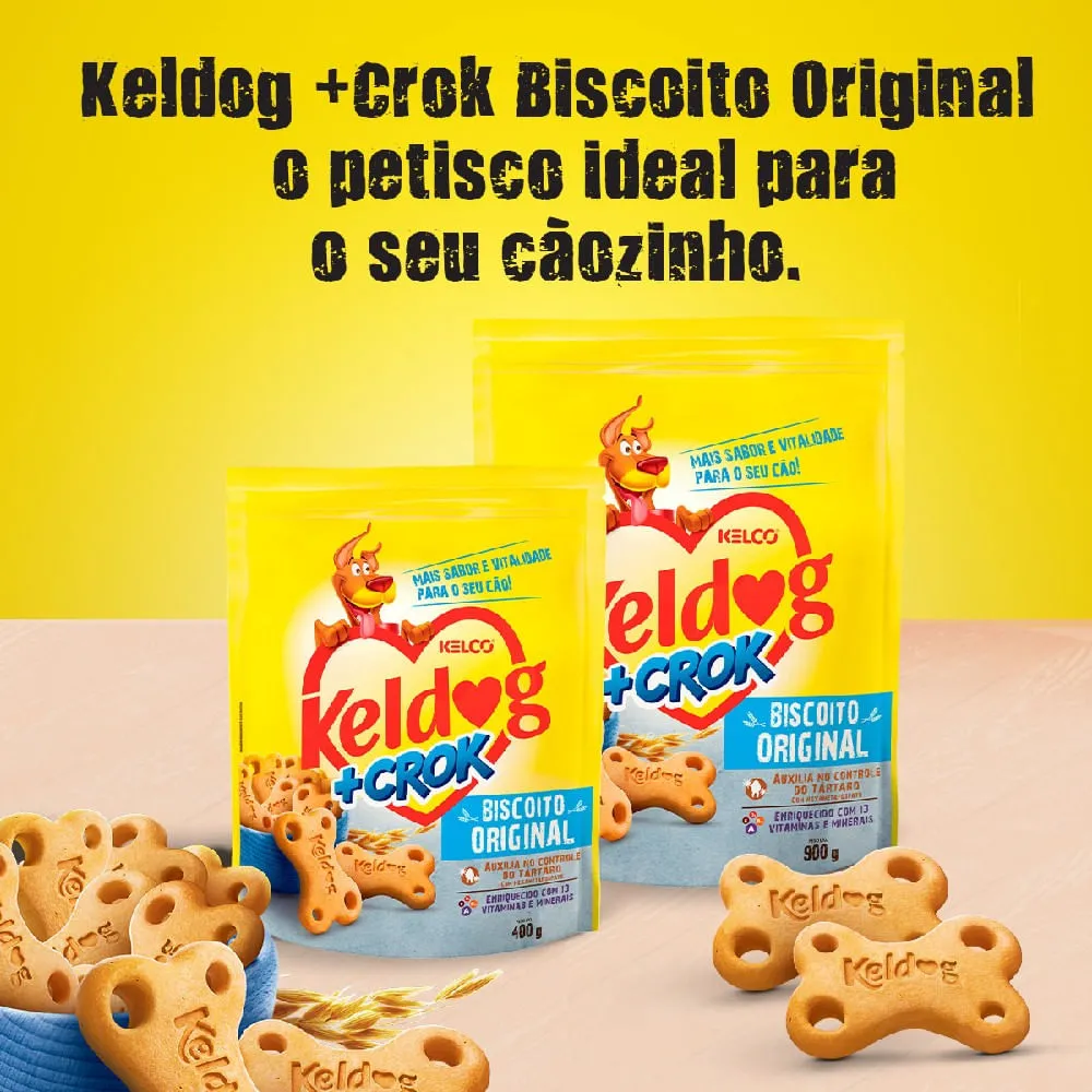 Biscoito Keldog +Crock Original Kelco — foto 6