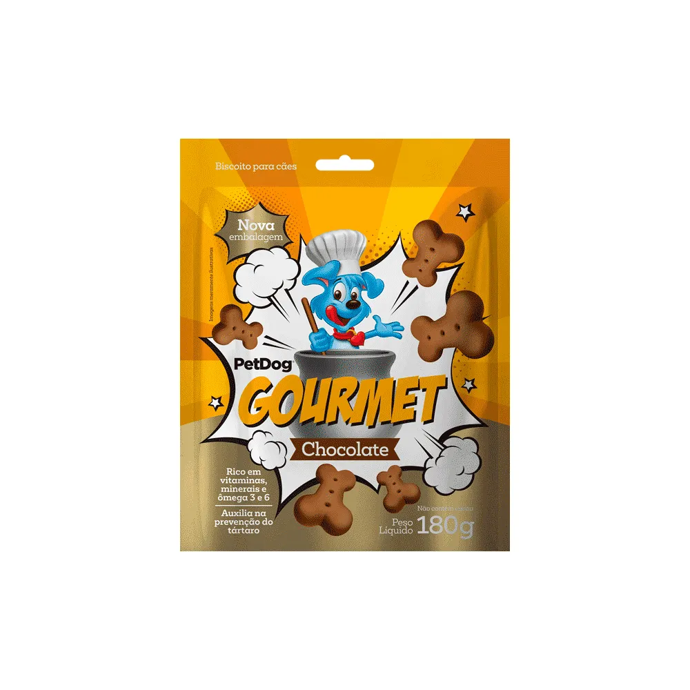 Biscoito para Cães Chocolate Pet Dog