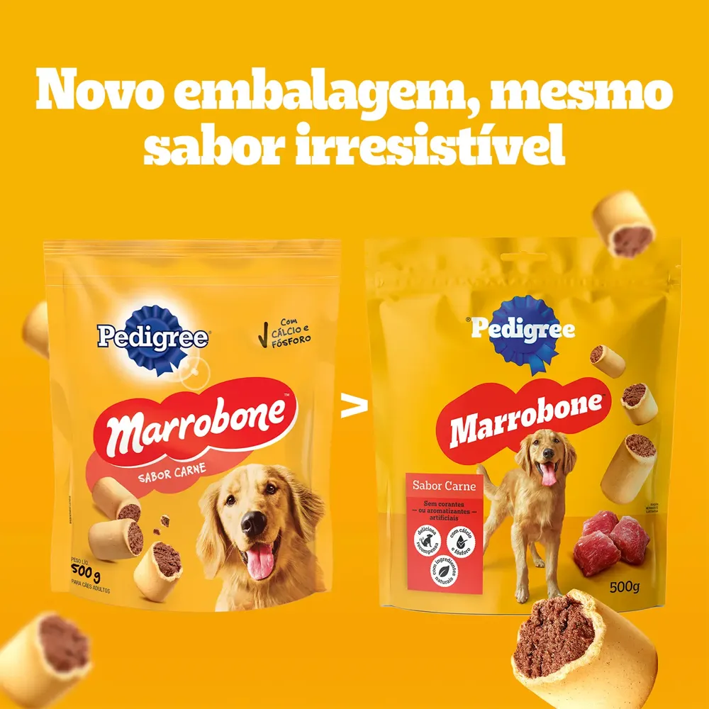 Biscoito Pedigree Marrobone para Cães Adultos Carne — foto 4