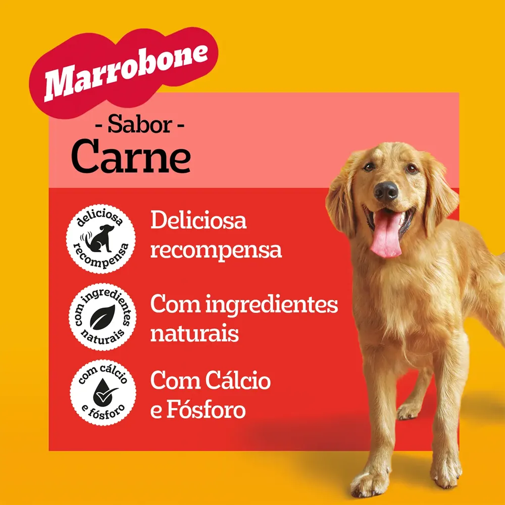 Biscoito Pedigree Marrobone para Cães Adultos Carne — foto 6