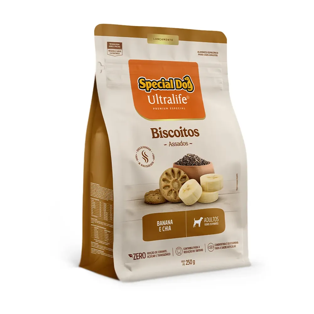 Biscoito Special Dog Ultralife para Cães Adultos Banana e Chia — foto 2