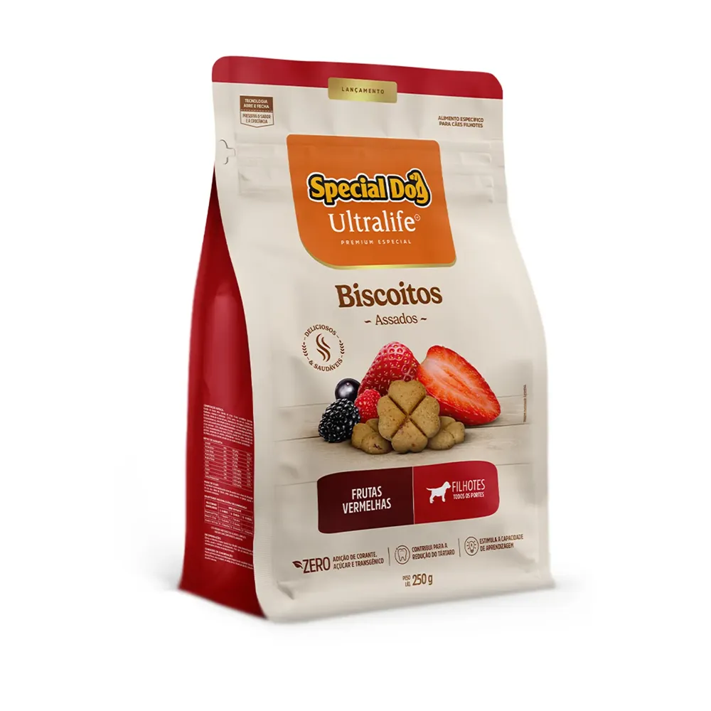Biscoito Special Dog Ultralife para Cães Filhotes Frutas Vermelhas — foto 2