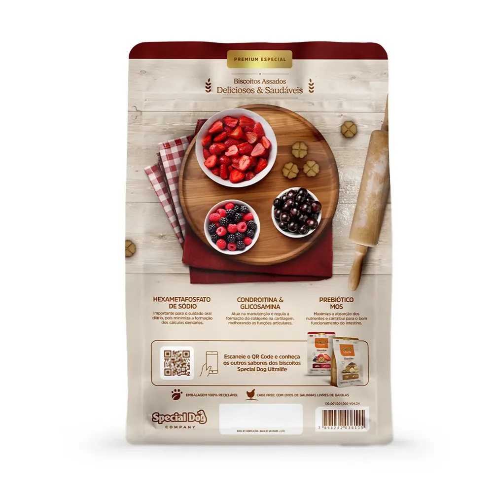 Biscoito Special Dog Ultralife para Cães Filhotes Frutas Vermelhas — foto 3
