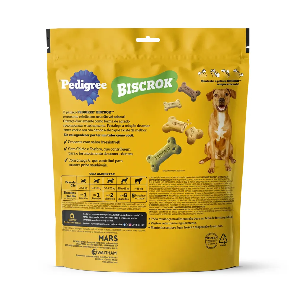 Biscoito Pedigree Biscrok para Cães Adultos Multi — foto 3