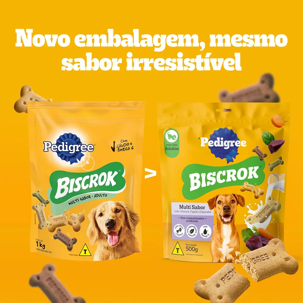 Biscoito Pedigree Biscrok para Cães Adultos Multi — foto 4