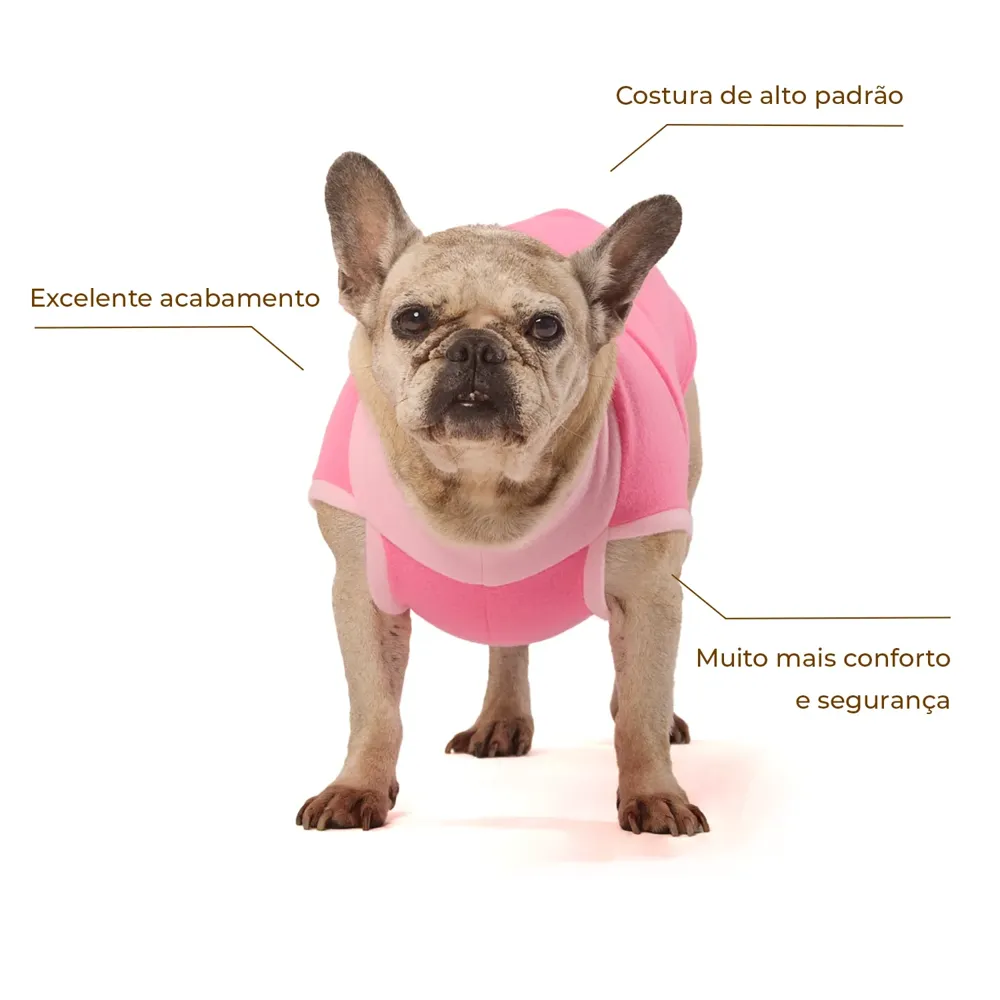 Blusa Básica Soft Lisa Rosa Fábrica Pet — foto 2