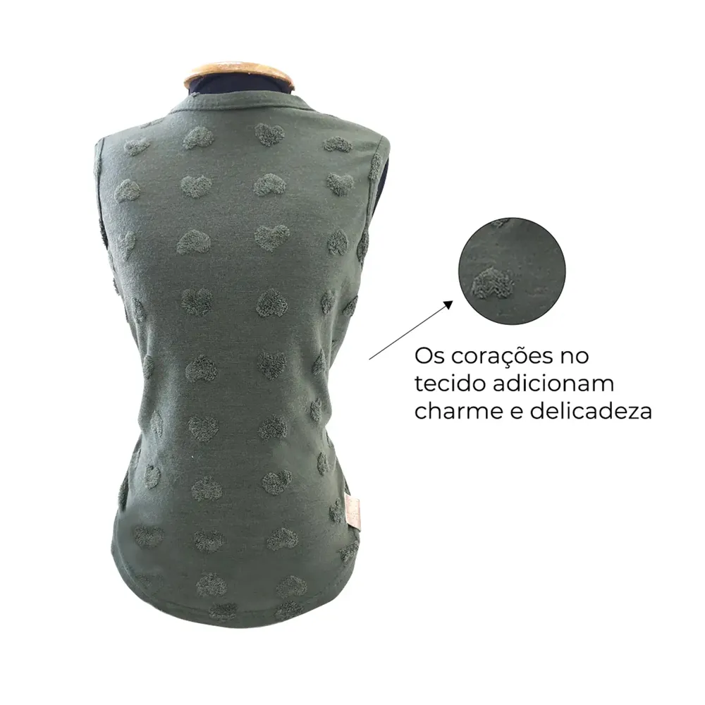 Blusa Coração Verde Fábrica Pet — foto 3